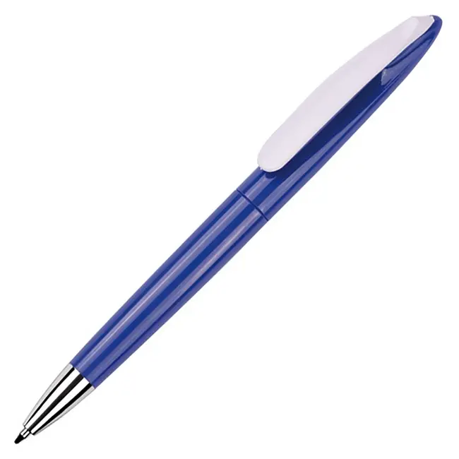 Ручка пластикова Geneva Серебристый Белый Синий 6872-04