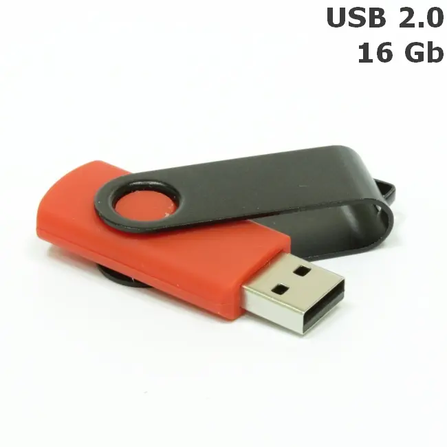 Флешка 'Twister' 16 Gb USB 2.0 Красный Черный 3675-31