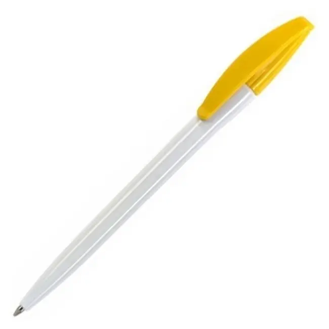 Ручка пластиковая 'Dream pen' 'SLIM Classic' Белый Желтый 11726-04