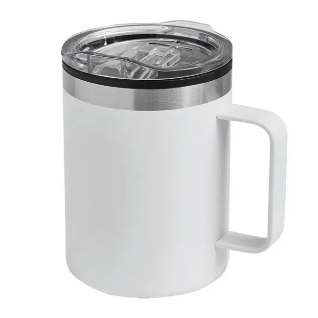 Термокружка STYLEMUG двостінна 400 мл Серебристый Белый Черный 15974-02