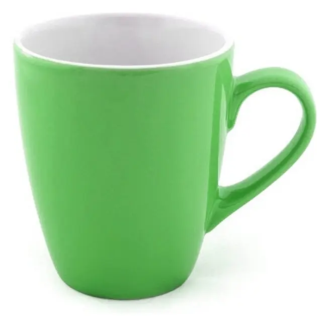 Чашка керамическая 340 мл Зеленый Белый 5390-04