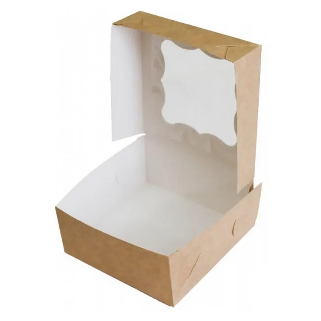Коробка картонна Самозбірна 130х130х60 мм крафт Коричневый 13853-03