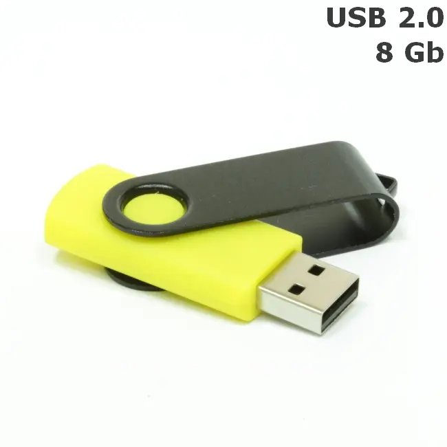 Флешка 'Twister' 8 Gb USB 2.0 Желтый Черный 3673-18