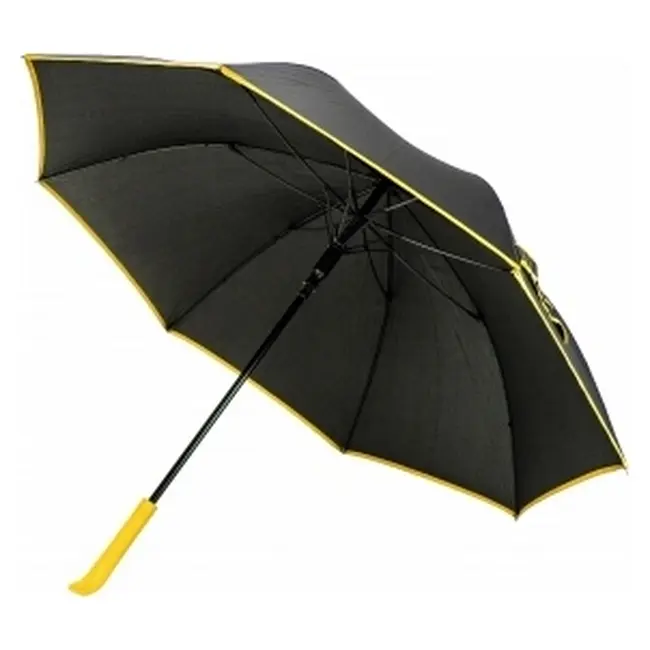 Зонт трость Черный Желтый 12632-03