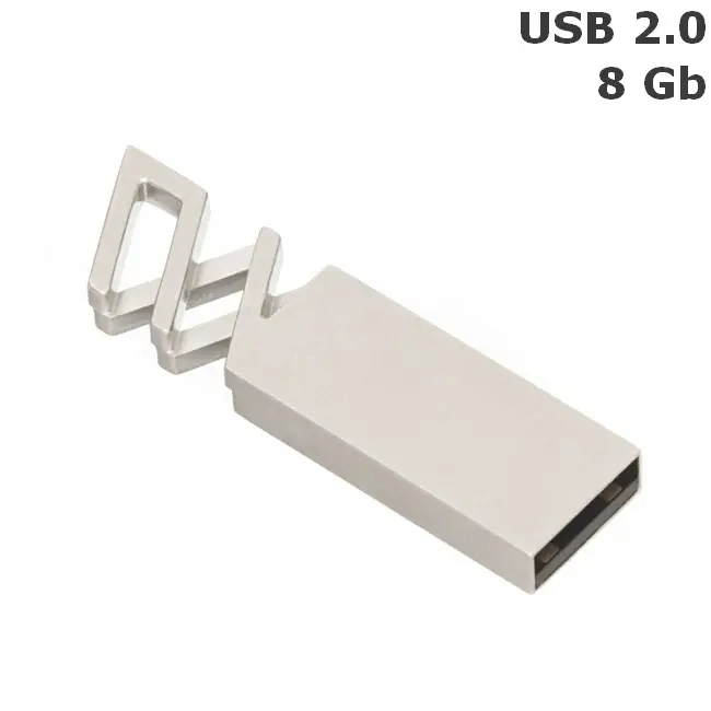 Флешка 'Crossing' silver 8 Gb USB 2.0 Серебристый 10081-01