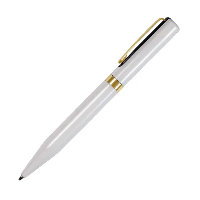 Ручка металлическая в футляре Золотистый Белый 7277-02