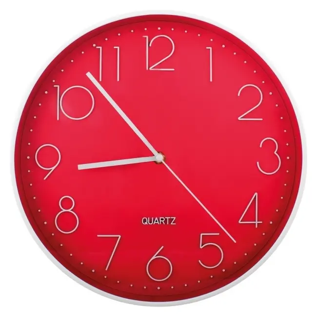 Часы настенные Красный Серебристый 8720-02