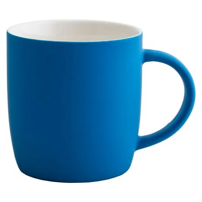 Чашка фарфоровая 'FIESTA' soft-touch 320 мл Синий Белый 14224-01