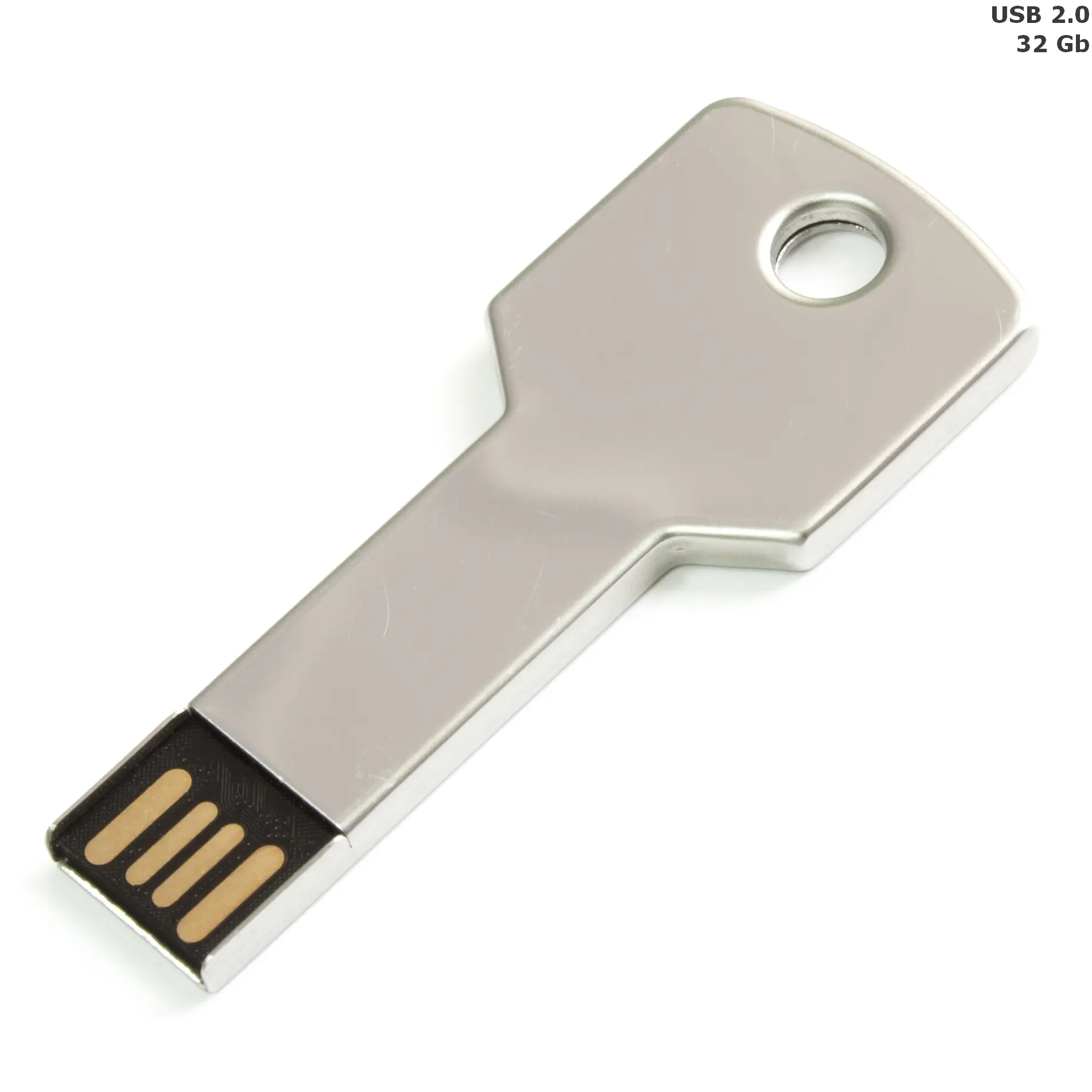 Флешка 'Key' металева 32 Gb USB 2.0 Серебристый 8694-01