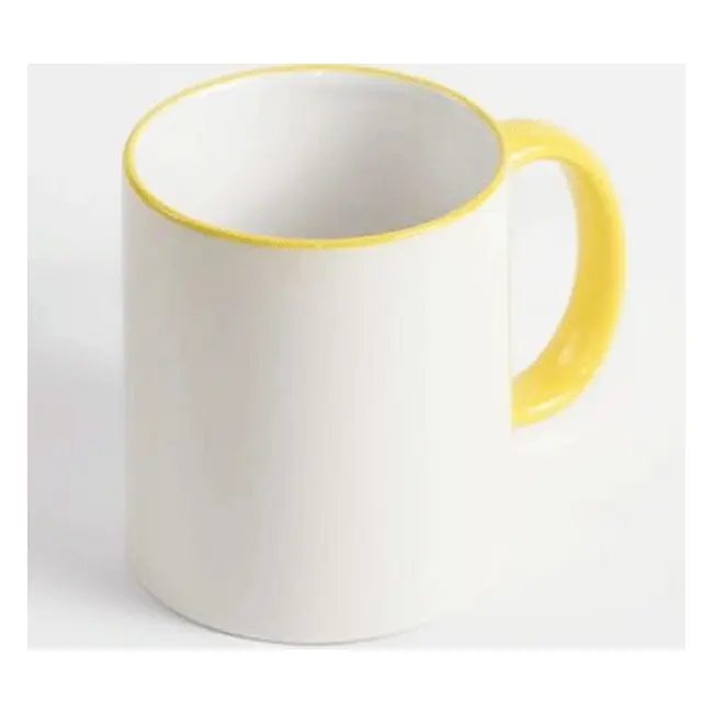 Чашка 'Handle' 330 мл Белый Желтый 8979-04