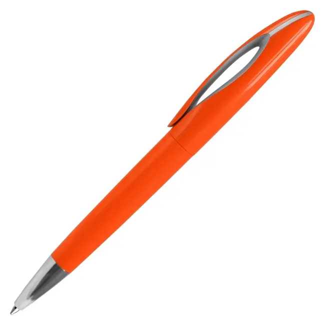 Ручка кулькова пластикова 'Florida' Серебристый Серый Оранжевый 15033-03