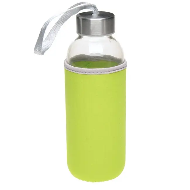 Бутылка стеклянная 450мл Серебристый Зеленый 13150-03