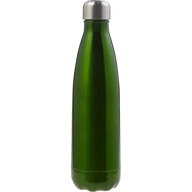 Термобутылка стальной 500мл Серебристый Зеленый 13118-02