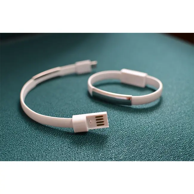 USB-браслет силіконовий Белый Серебристый 13093-02