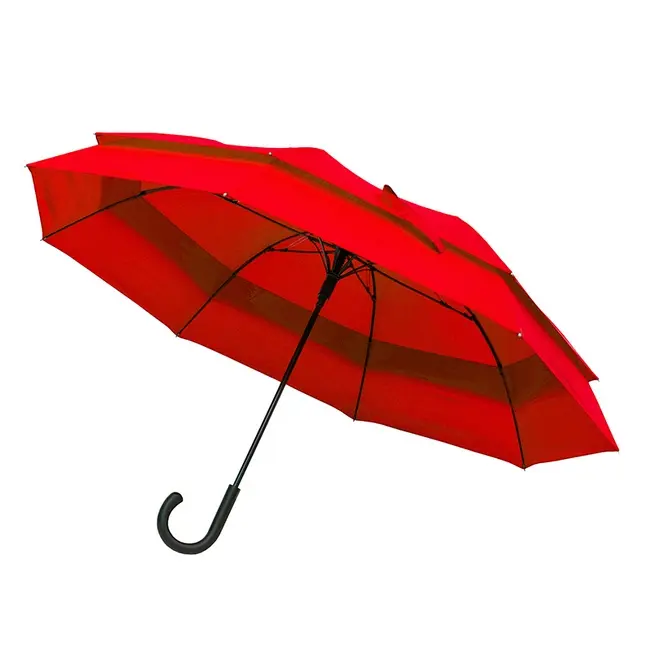 Зонт-трость большой полуавтомат Красный 12144-03