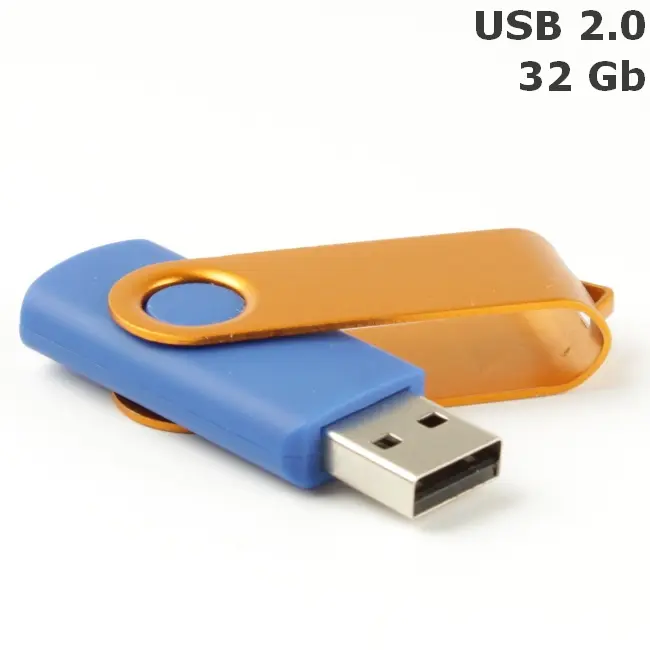 Флешка 'Twister' 32 Gb USB 2.0 Золотистый Синий 8692-125