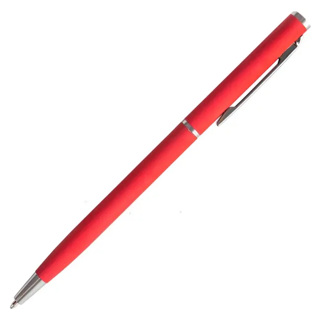 Ручка металева Серебристый Красный 6257-14
