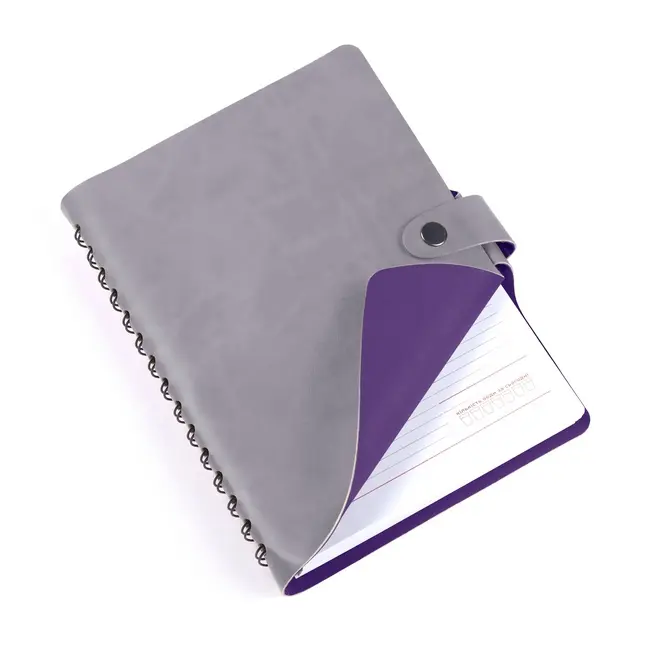 Ежедневник недатированный А5 'Twiddle' Vivella серый - фиолетовый 140 листов Фиолетовый Серый 14019-01