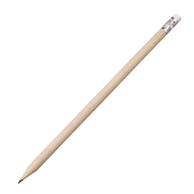 Дерев'яний олівець з гумкою Бежевый Серебристый 10079-08