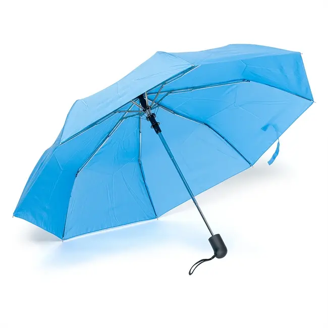 Зонт складной полуавтомат Голубой 13655-02