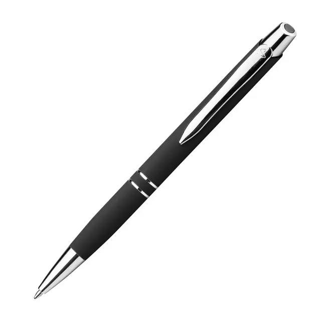 Ручка металлическая soft touch Черный Серебристый 13049-09