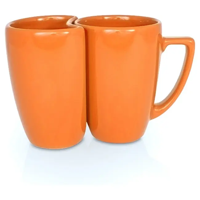 Набор из двух чашек Eden Plus керамический 330 / 250 мл Оранжевый 1802-12