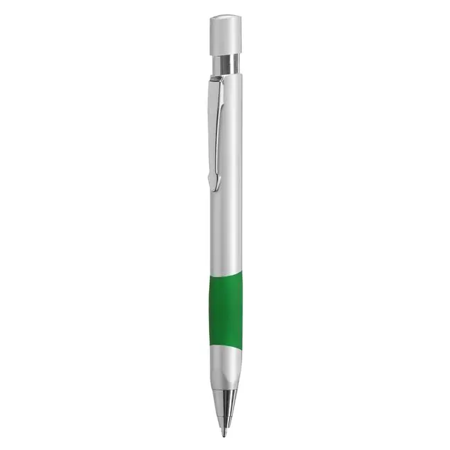 Ручка пластиковая Серебристый Зеленый 5601-02