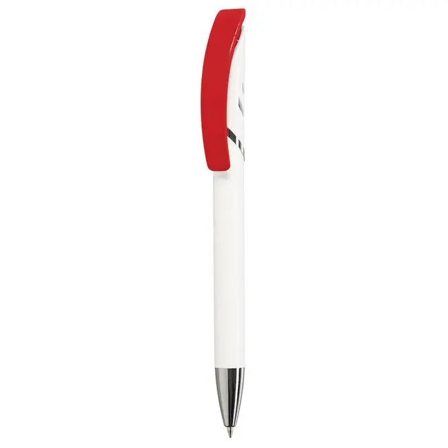 Ручка пластиковая Красный Белый Серебристый 5665-04