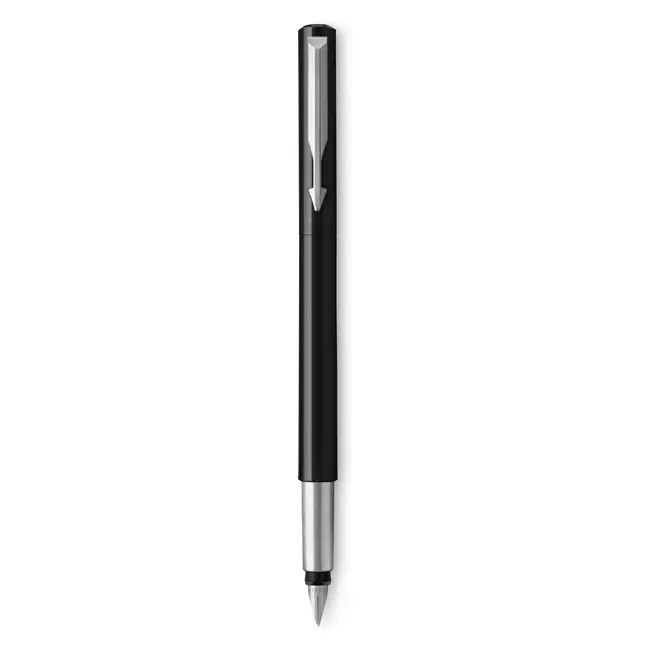 Ручка пір'яна 'Parker' VECTOR 17 Black FP F Серебристый Черный 10026-01