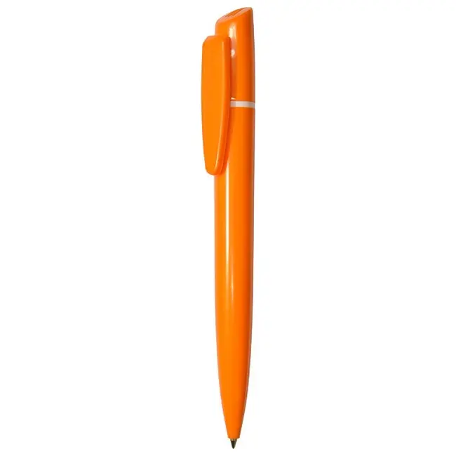 Ручка Uson пластикова з поворотним механізмом Белый Оранжевый 3922-22