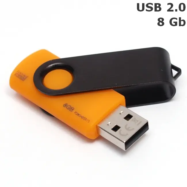 Флешка 'GoodRAM' 'Twister' под логотип 8 Gb USB 2.0 оранжево-черная Оранжевый Черный 4931-19