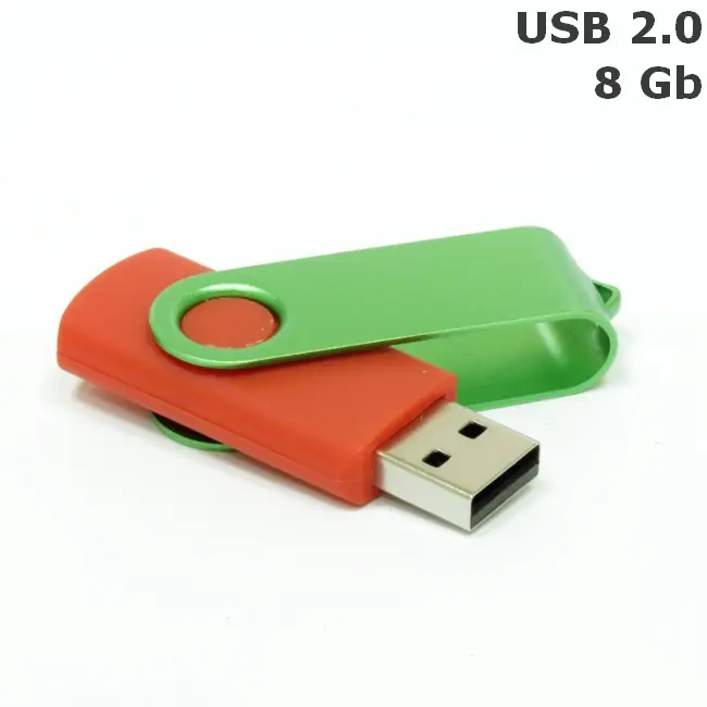 Флешка 'Twister' 8 Gb USB 2.0 Красный Зеленый 3673-24