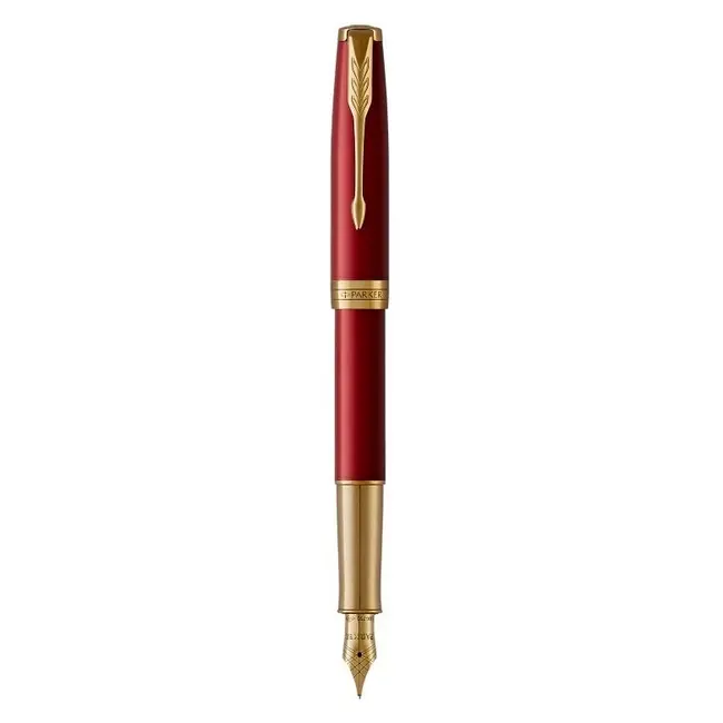 Ручка пір'яна 'Parker' SONNET 17 Intense Red GT FP F Золотистый Красный 9969-01