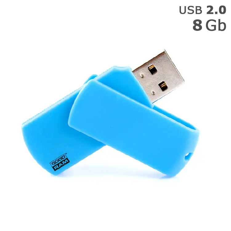 Флешка 'GoodRAM' 'COLOUR' под логотип 8 Gb USB 2.0 голубая Голубой 4512-05
