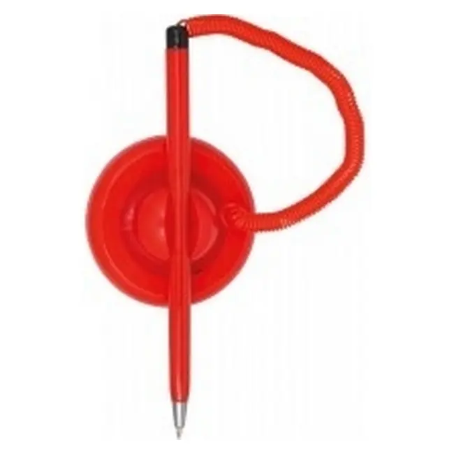 Ручка на подставке пластиковая Красный Черный 8708-03
