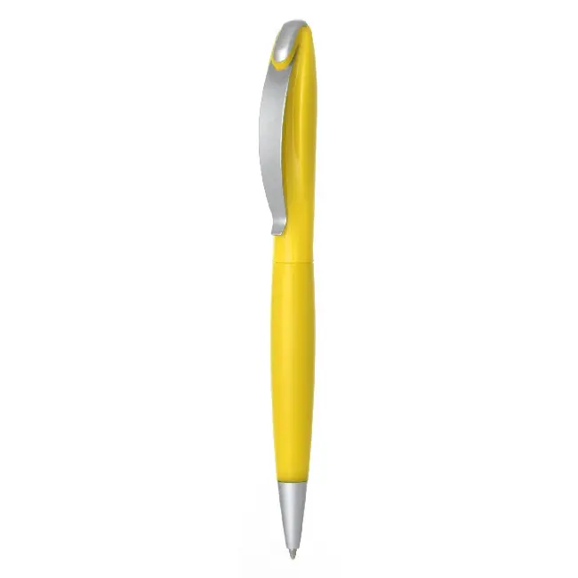 Ручка пластикова з поворотним механізмом Серебристый Желтый 5022-04