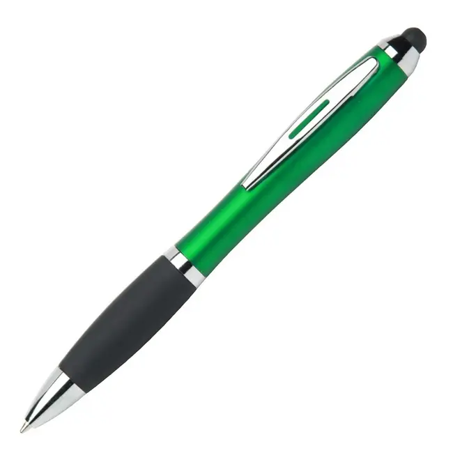 Ручка стилус пластиковая Черный Зеленый Серебристый 1434-02
