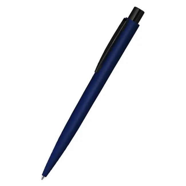 Ручка металева soft-touch Черный Темно-синий 12415-01
