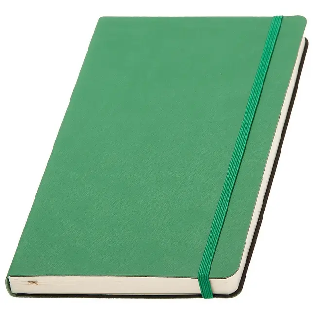 Записная книжка А5 кремовый блок в линейку Зеленый 1145-04