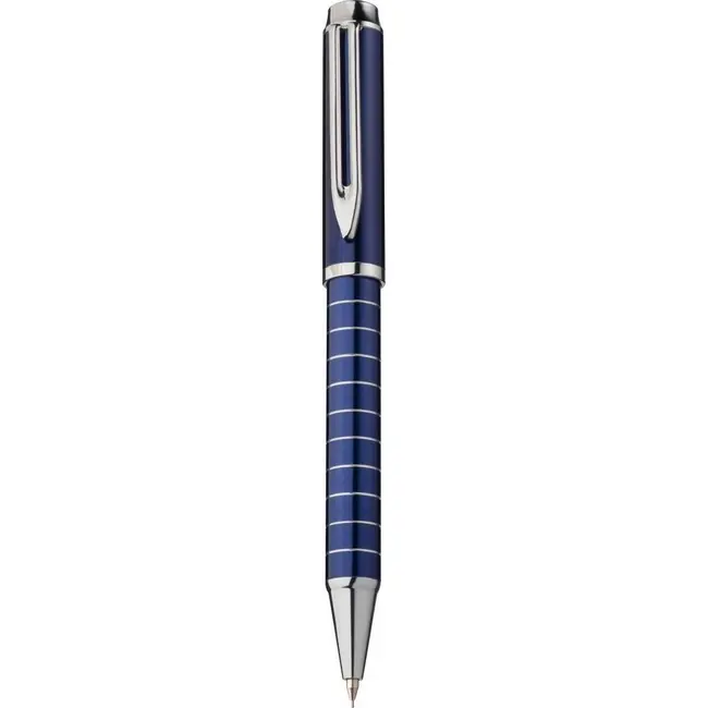 Набір письмовий ручка кулькова та олівець метал Синий Серебристый 7243-03
