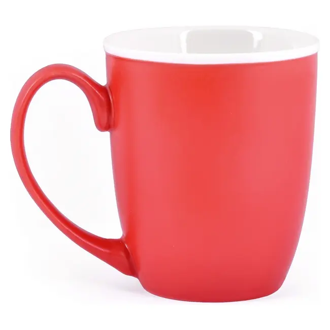 Чашка керамическая 'Milo' 350 мл Белый Красный 10099-01