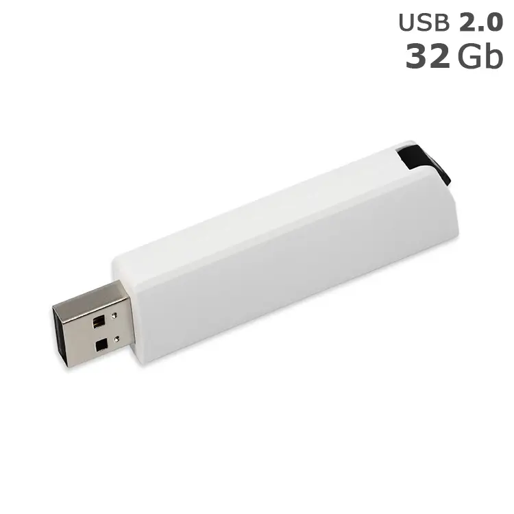 Флешка 'GoodRAM' 'Click' под логотип 32 Gb USB 2.0 белая Белый Черный 4186-01