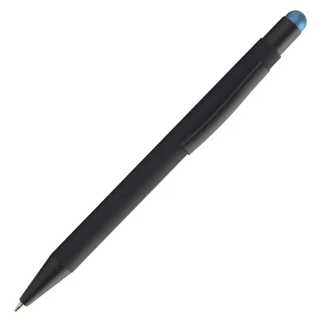 Ручка стилус металлическая Голубой Черный 14451-04