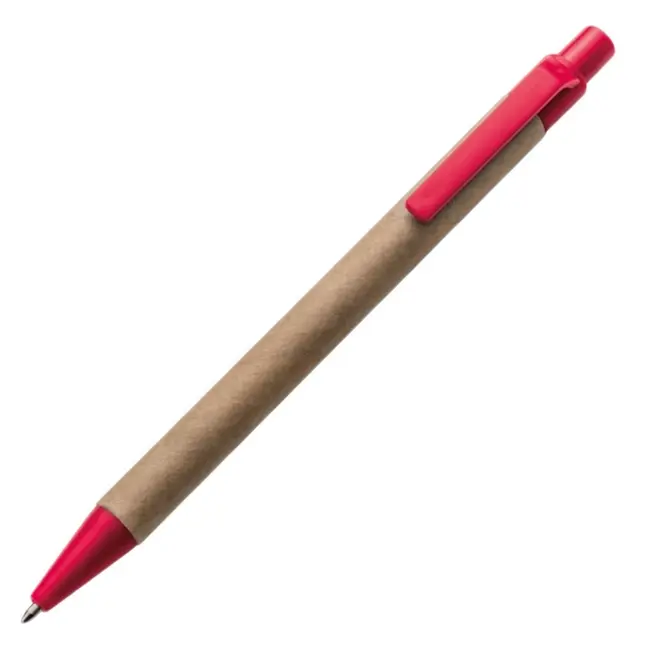 Ручка ЕКО картонна Коричневый Красный 8273-01