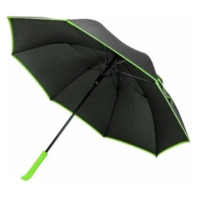 Зонт трость Черный Зеленый 12632-04