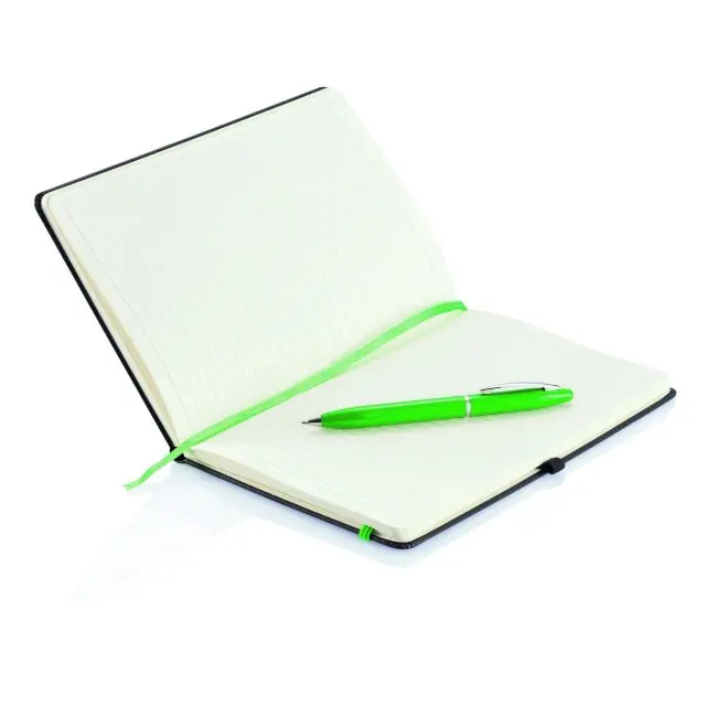 Блокнот А5 з ручкою Зеленый Серый 6504-05