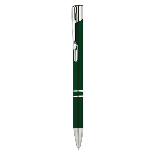 Ручка кулькова металева Серебристый Темно-зеленый 11905-04