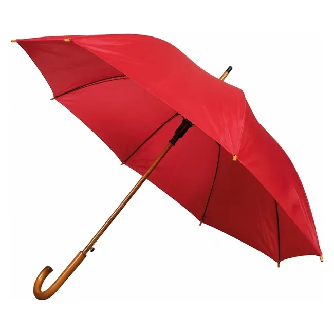 Зонт трость Древесный Красный 8725-03