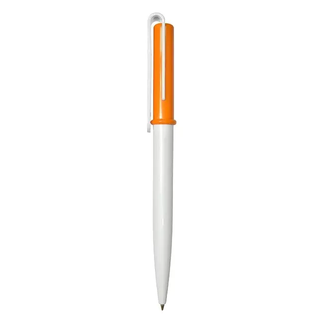 Ручка 'Uson' пластиковая с поворотным механизмом Оранжевый Белый 3911-68