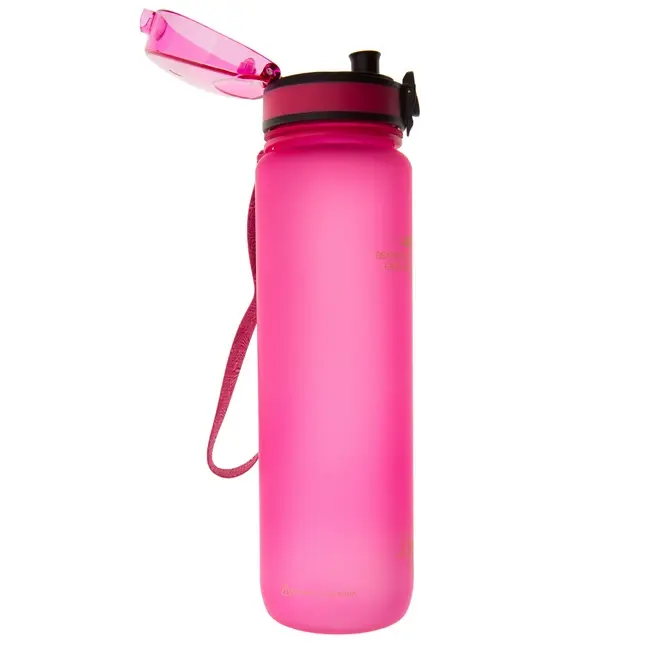 Бутылка 'UZSPACE' Colorful Frosted 1000мл Розовый Черный 11875-03
